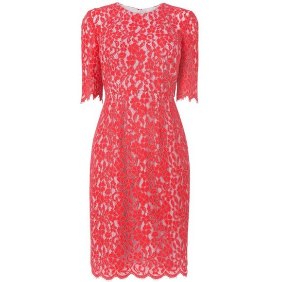 L.K. Bennett Wardour Lace Overlay Dress US 2/UK 6 - Picture 8 of 9